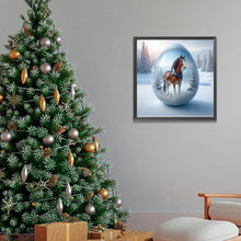 Load image into Gallery viewer, AB Diamond Painting - Full Round - Snow horse (40*40CM)
