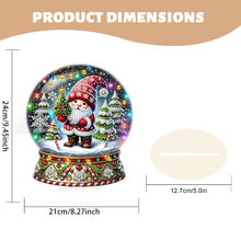 Load image into Gallery viewer, Wooden Special Shaped Crystal Ball Santa Claus Diamond Painting Table Ornament
