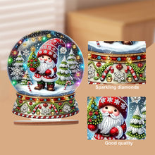 Load image into Gallery viewer, Wooden Special Shaped Crystal Ball Santa Claus Diamond Painting Table Ornament

