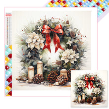 Load image into Gallery viewer, Diamond Painting - Full Square - Christmas wreaths (40*40CM)
