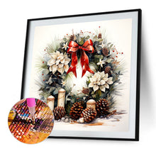 Load image into Gallery viewer, Diamond Painting - Full Square - Christmas wreaths (40*40CM)
