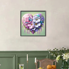 Load image into Gallery viewer, AB Diamond Painting - Full Round - Flowers, butterflies, hearts (40*40CM)
