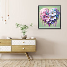 Load image into Gallery viewer, AB Diamond Painting - Full Round - Flowers, butterflies, hearts (40*40CM)
