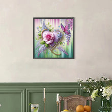 Load image into Gallery viewer, AB Diamond Painting - Full Round - Flowers, butterflies, hearts (40*40CM)
