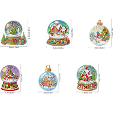 Load image into Gallery viewer, 6Pcs Acrylic Diamond Painting Hooks Christmas Theme Diamond Art Craft Wall Hooks

