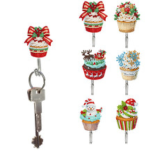 Load image into Gallery viewer, 6Pcs Acrylic Diamond Painting Hooks Christmas Theme Diamond Art Craft Wall Hooks
