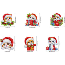 Load image into Gallery viewer, 6Pcs Acrylic Diamond Painting Hooks Christmas Theme Diamond Art Craft Wall Hooks
