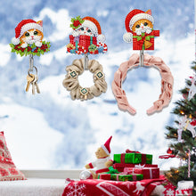 Load image into Gallery viewer, 6Pcs Acrylic Diamond Painting Hooks Christmas Theme Diamond Art Craft Wall Hooks
