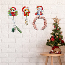 Load image into Gallery viewer, 6Pcs Acrylic Diamond Painting Hooks Christmas Theme Diamond Art Craft Wall Hooks

