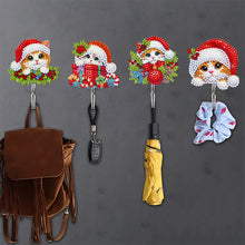Load image into Gallery viewer, 6Pcs Acrylic Diamond Painting Hooks Christmas Theme Diamond Art Craft Wall Hooks
