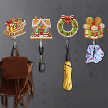 Load image into Gallery viewer, 6Pcs Acrylic Diamond Painting Hooks Christmas Theme Diamond Art Craft Wall Hooks
