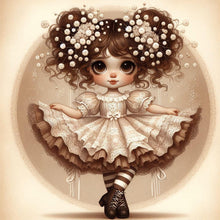 Load image into Gallery viewer, AB Diamond Painting - Full Round - Puffy skirt girl (40*40CM)

