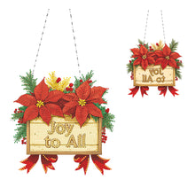 Load image into Gallery viewer, Acrylic Christmas Diamond Art Painting Hanging Ornament Kit (Joy to All)
