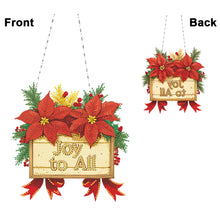 Load image into Gallery viewer, Acrylic Christmas Diamond Art Painting Hanging Ornament Kit (Joy to All)
