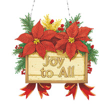 Load image into Gallery viewer, Acrylic Christmas Diamond Art Painting Hanging Ornament Kit (Joy to All)
