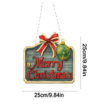 Load image into Gallery viewer, Acrylic Christmas Diamond Art Painting Hanging Ornament Kit (Merry Christmas)
