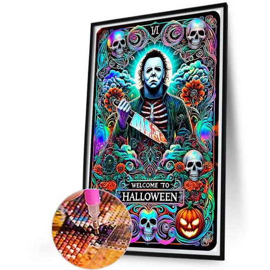 Diamond Painting - Full Round - Halloween horror tarot cards (40*60CM)