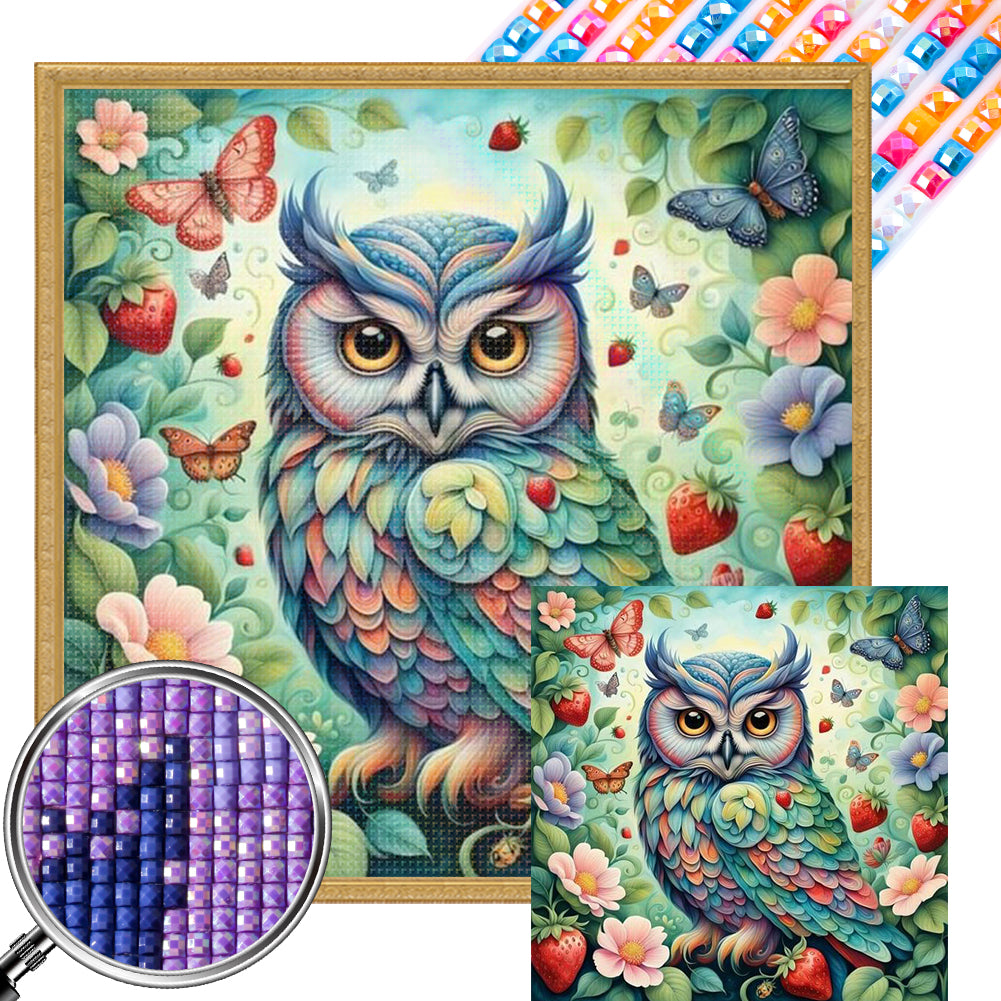 AB Diamond Painting - Full Square - Owl (40*40CM)