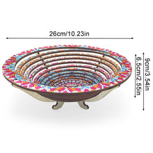 Load image into Gallery viewer, Diamond Painting Wooden Serving Tray Diamond Art Tableware Manager Tray (Blue)
