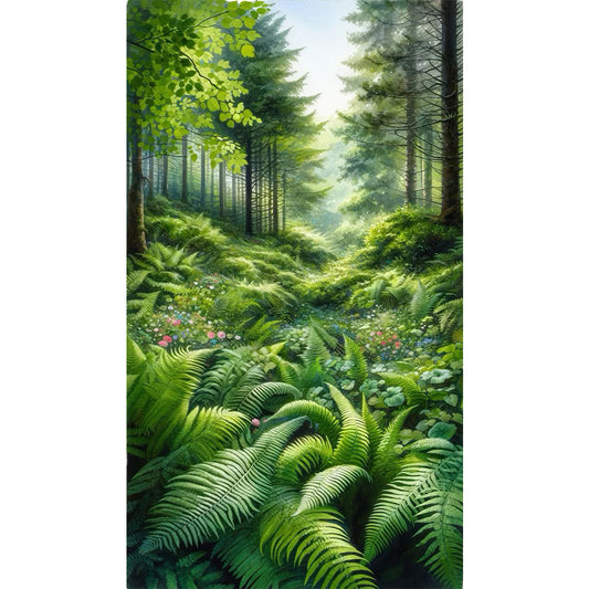 Diamond Painting - Full Square - Sunny forest (40*70CM)