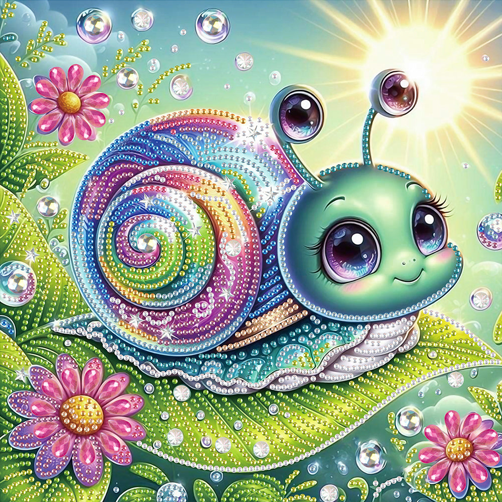Diamond Painting - Partial Special Shaped - Funny bug (30*30CM)
