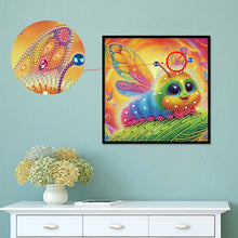 Load image into Gallery viewer, Diamond Painting - Partial Special Shaped - Funny bug (30*30CM)
