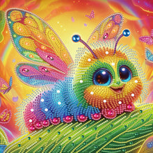 Load image into Gallery viewer, Diamond Painting - Partial Special Shaped - Funny bug (30*30CM)
