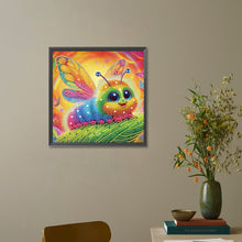 Load image into Gallery viewer, Diamond Painting - Partial Special Shaped - Funny bug (30*30CM)
