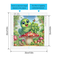 Load image into Gallery viewer, Diamond Painting - Partial Special Shaped - Funny bug (30*30CM)
