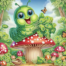 Load image into Gallery viewer, Diamond Painting - Partial Special Shaped - Funny bug (30*30CM)
