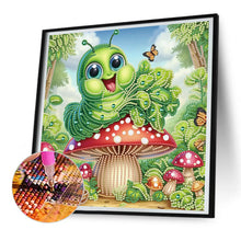 Load image into Gallery viewer, Diamond Painting - Partial Special Shaped - Funny bug (30*30CM)

