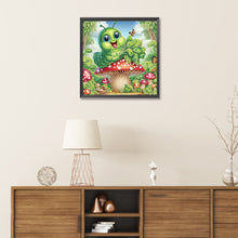 Load image into Gallery viewer, Diamond Painting - Partial Special Shaped - Funny bug (30*30CM)

