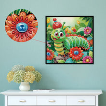 Load image into Gallery viewer, Diamond Painting - Partial Special Shaped - Funny bug (30*30CM)
