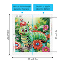 Load image into Gallery viewer, Diamond Painting - Partial Special Shaped - Funny bug (30*30CM)
