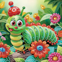 Load image into Gallery viewer, Diamond Painting - Partial Special Shaped - Funny bug (30*30CM)
