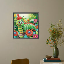 Load image into Gallery viewer, Diamond Painting - Partial Special Shaped - Funny bug (30*30CM)
