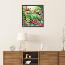 Load image into Gallery viewer, Diamond Painting - Partial Special Shaped - Funny bug (30*30CM)
