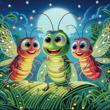 Load image into Gallery viewer, Diamond Painting - Partial Special Shaped - Funny bug (30*30CM)
