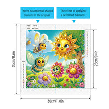 Load image into Gallery viewer, Diamond Painting - Partial Special Shaped - Funny bug (30*30CM)
