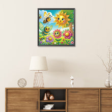 Load image into Gallery viewer, Diamond Painting - Partial Special Shaped - Funny bug (30*30CM)
