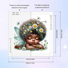 Load image into Gallery viewer, Diamond Painting - Partial Special Shaped - Angel child (30*30CM)
