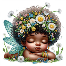 Load image into Gallery viewer, Diamond Painting - Partial Special Shaped - Angel child (30*30CM)
