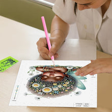 Load image into Gallery viewer, Diamond Painting - Partial Special Shaped - Angel child (30*30CM)

