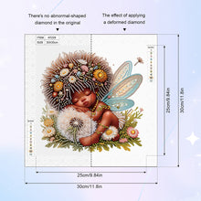 Load image into Gallery viewer, Diamond Painting - Partial Special Shaped - Angel child (30*30CM)

