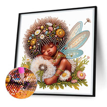 Load image into Gallery viewer, Diamond Painting - Partial Special Shaped - Angel child (30*30CM)
