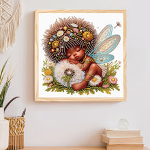 Load image into Gallery viewer, Diamond Painting - Partial Special Shaped - Angel child (30*30CM)
