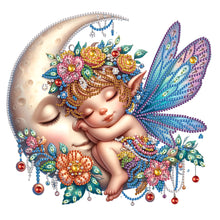 Load image into Gallery viewer, Diamond Painting - Partial Special Shaped - Angel child (30*30CM)

