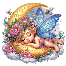Load image into Gallery viewer, Diamond Painting - Partial Special Shaped - Angel child (30*30CM)
