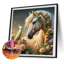 Load image into Gallery viewer, AB Diamond Painting - Full Square - White horse (40*40CM)
