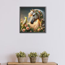 Load image into Gallery viewer, AB Diamond Painting - Full Square - White horse (40*40CM)
